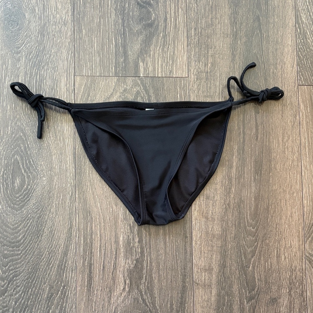 Black Bikini Bottom with Side Ties